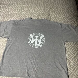 Gray Graphic Tee with Logo
